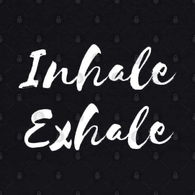 Inhale Exhale Yoga by Flamingo Design